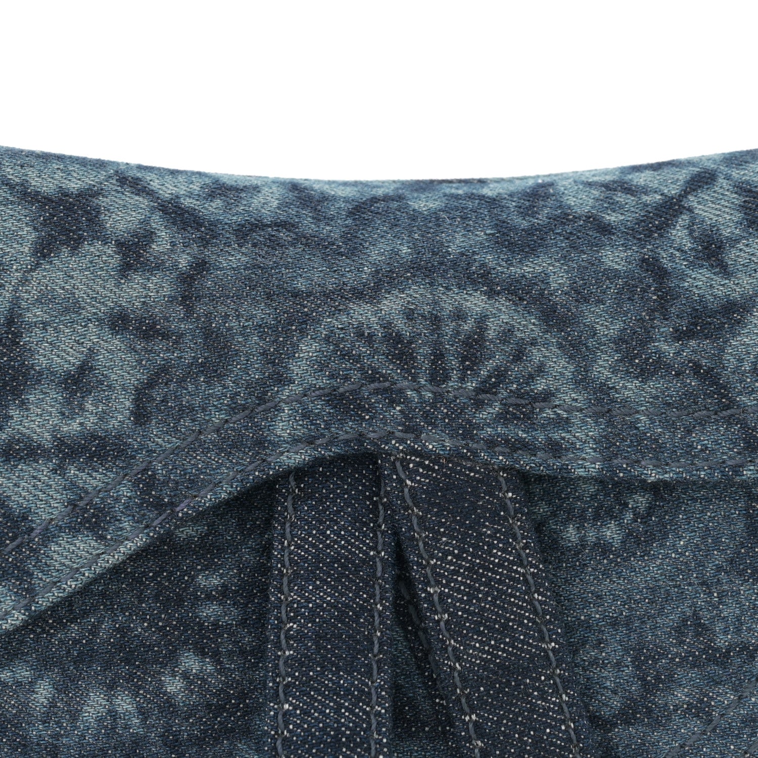 Christian Dior Denim Tie Dye Mini Saddle Bag Blue 7 of 10