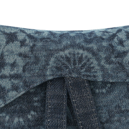 Christian Dior Denim Tie Dye Mini Saddle Bag Blue 7 of 10