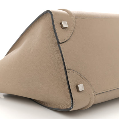 Celine Drummed Calfskin Mini Luggage Dune 9 of 20