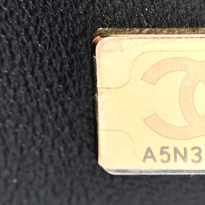 Chanel Caviar Chevron Quilted Small Boy Flap Black 7 of 10