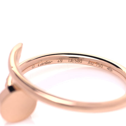 Cartier 18K Pink Gold Small Juste Un Clou Ring 49 5 8 of 12