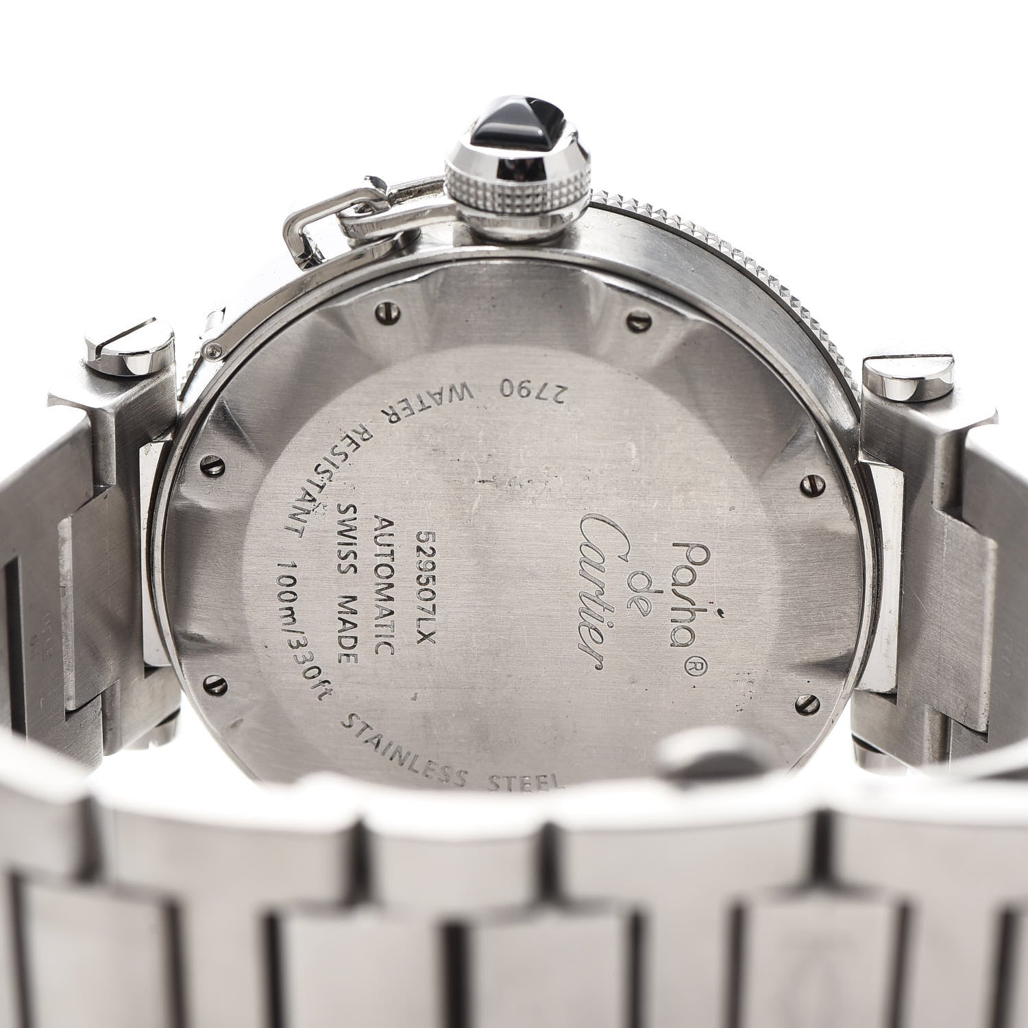 Cartier Stainless Steel 40mm Pasha C Seatimer Automatic Watch Black 5 of 9