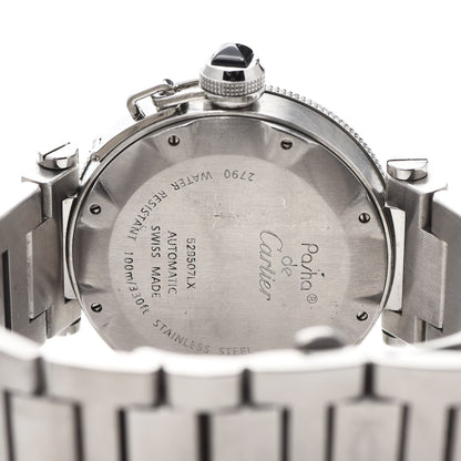 Cartier Stainless Steel 40mm Pasha C Seatimer Automatic Watch Black 5 of 9