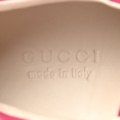 Gucci Calfskin Logo Mens Rhyton Sneakers 9 Box Pink 7 of 11