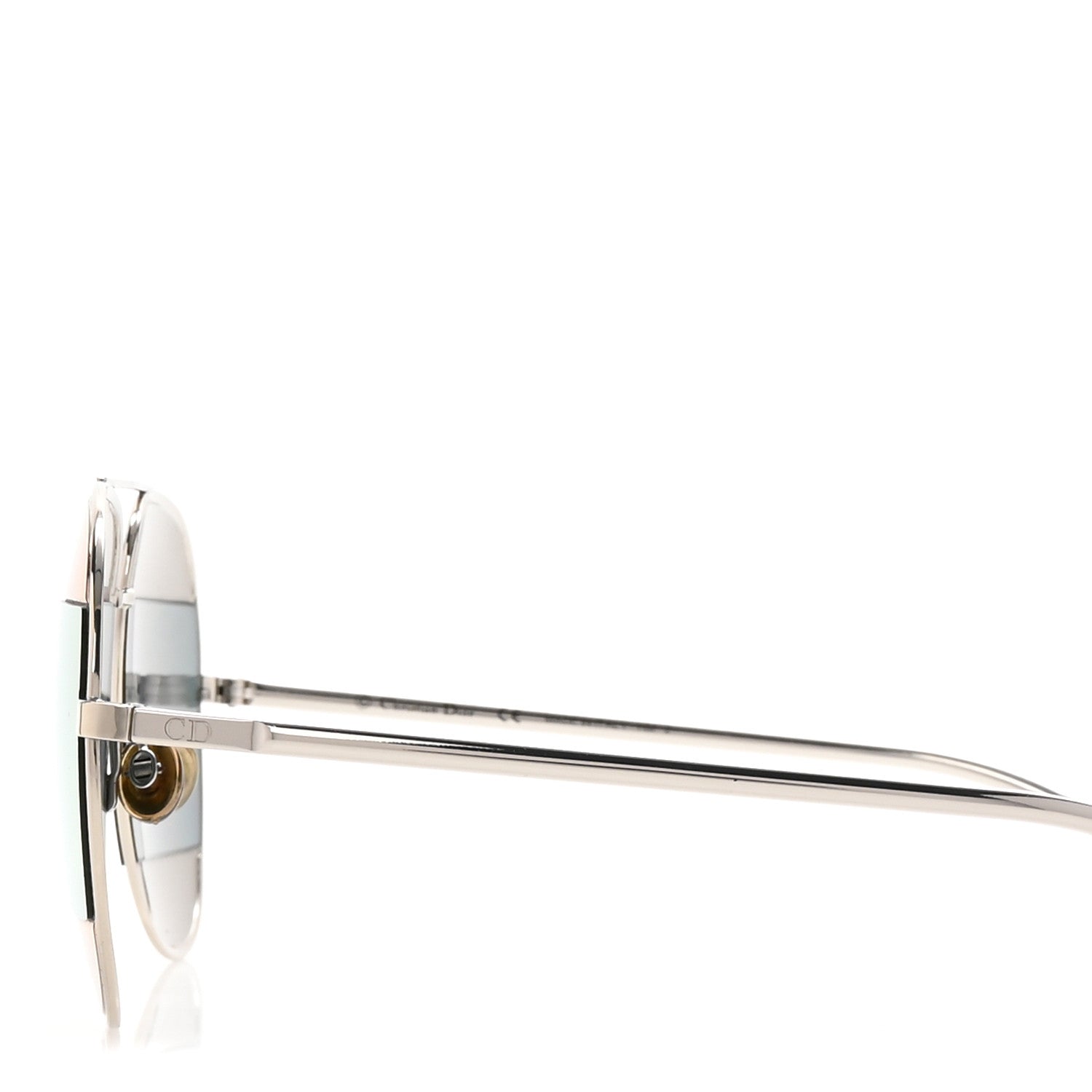 Christian Dior Split 1 Aviator Sunglasses Silver Blue 3 of 7