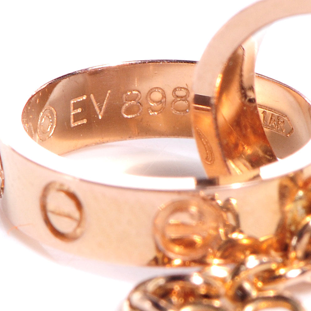 18K Pink Gold Interlocking LOVE Necklace