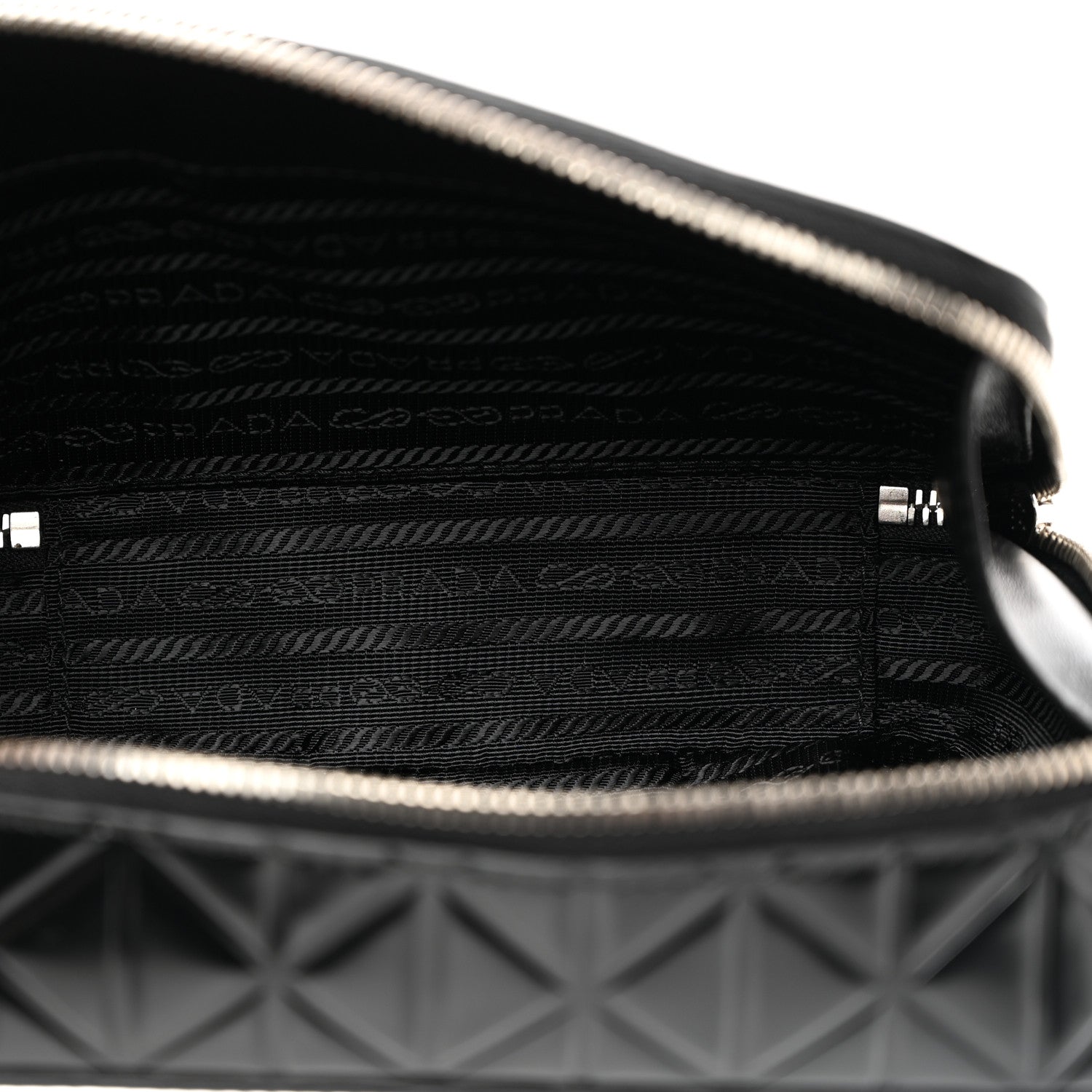 Prada Spazzolato Small Brique Crossbody Bag Black 5 of 10