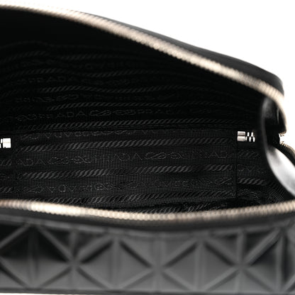 Prada Spazzolato Small Brique Crossbody Bag Black 5 of 10