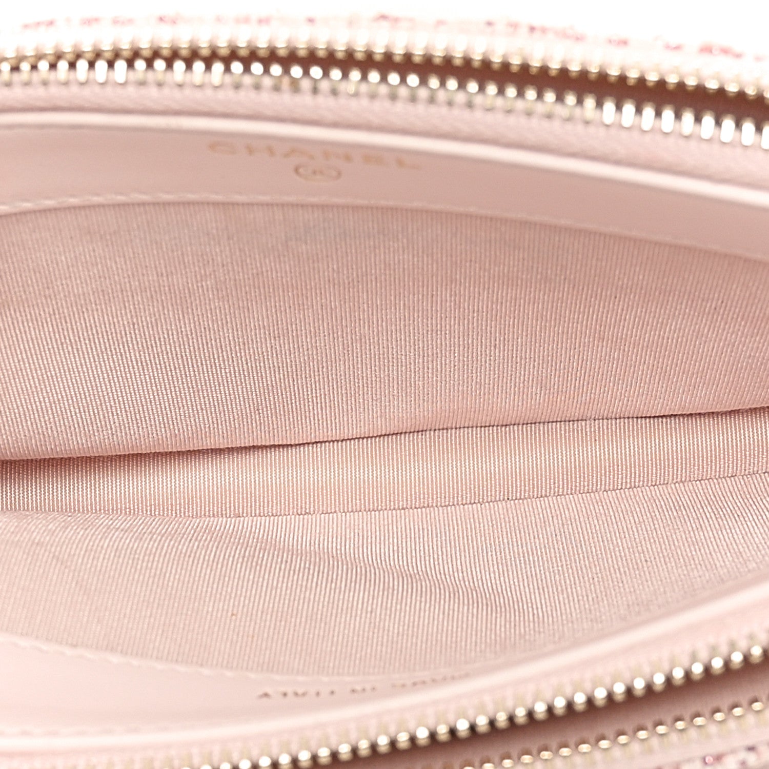 Chanel Canvas Small Deauville Clutch With Chain Pink 5 of 12