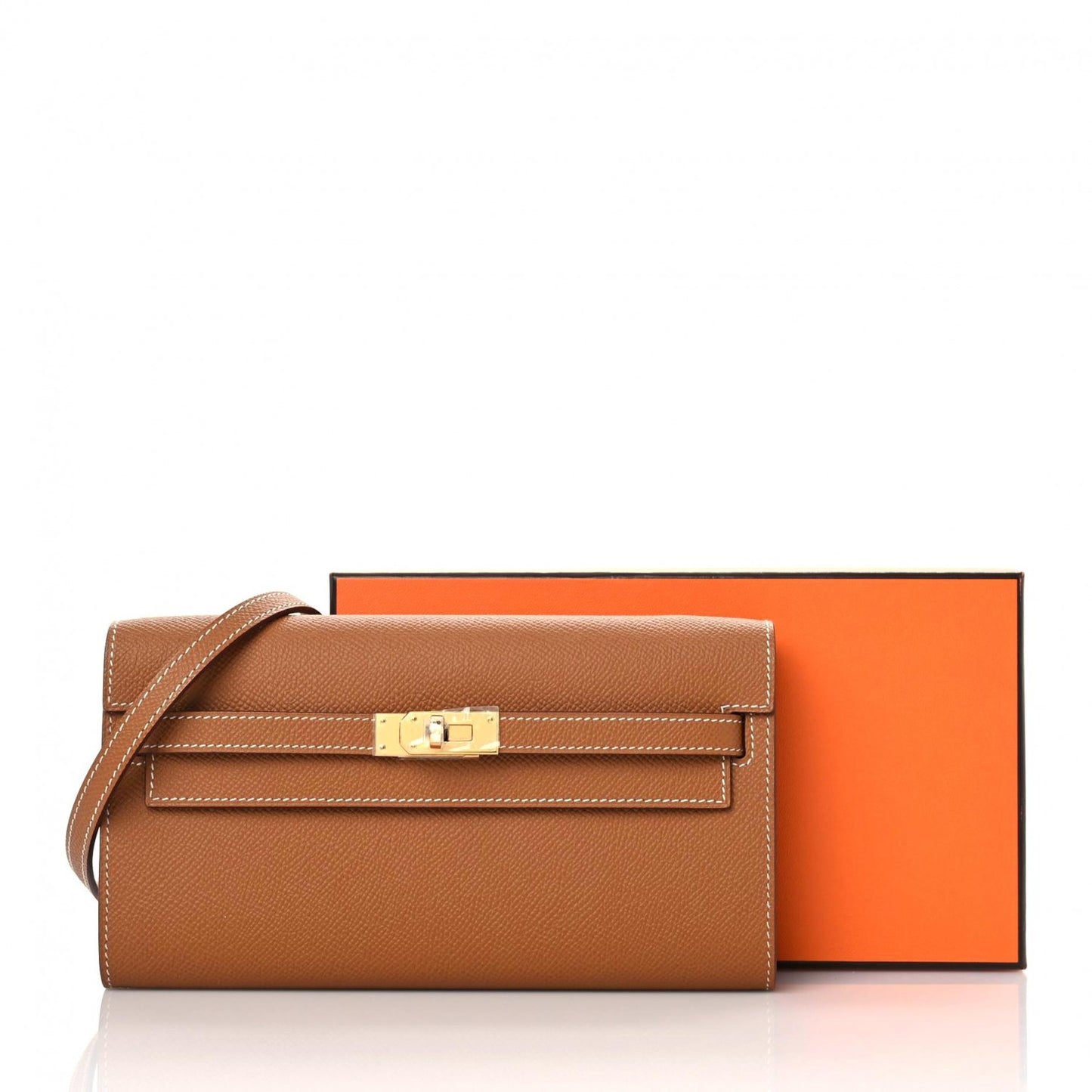 Epsom Kelly Wallet To Go Gold