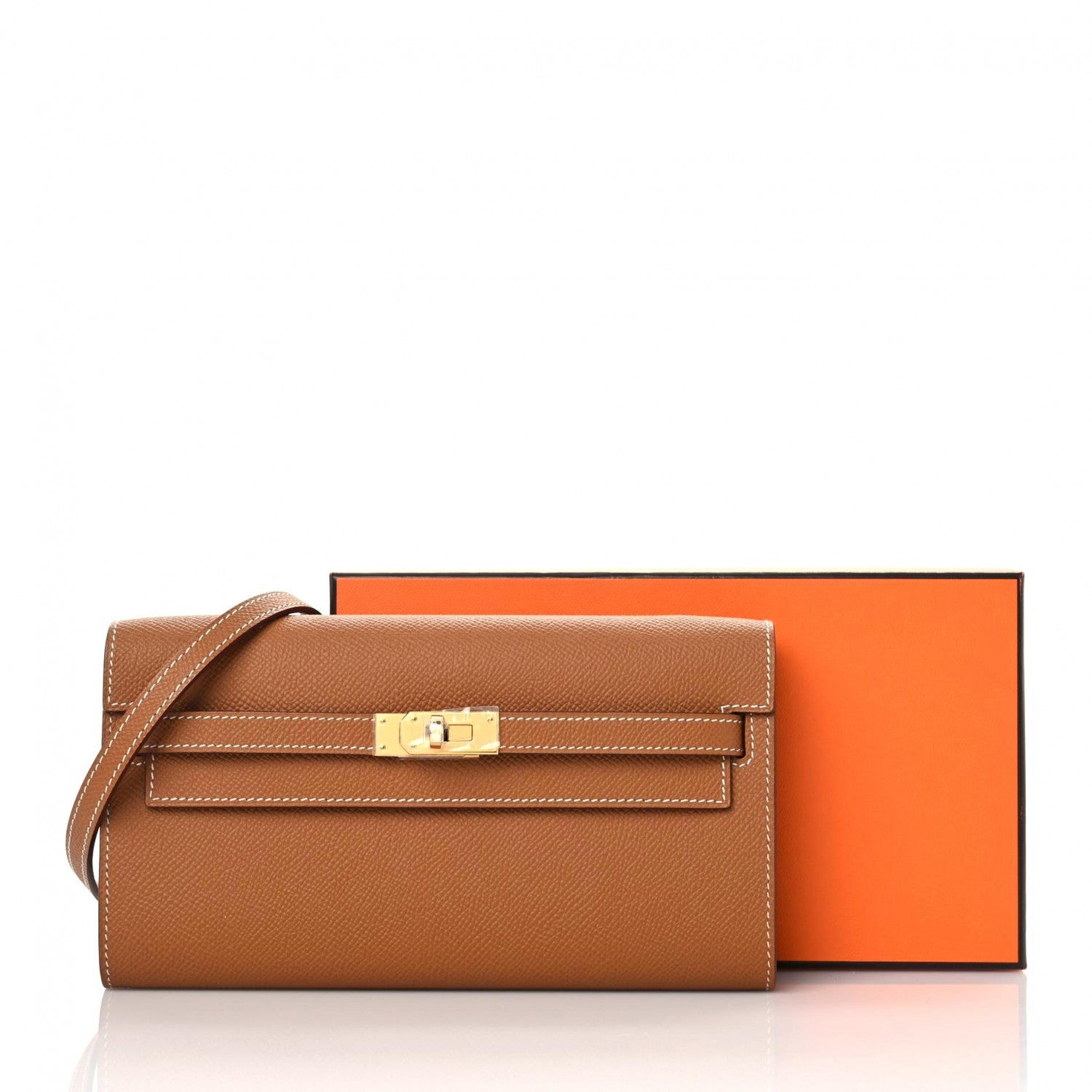 Hermes Epsom Kelly Wallet To Go Gold 9 of 9