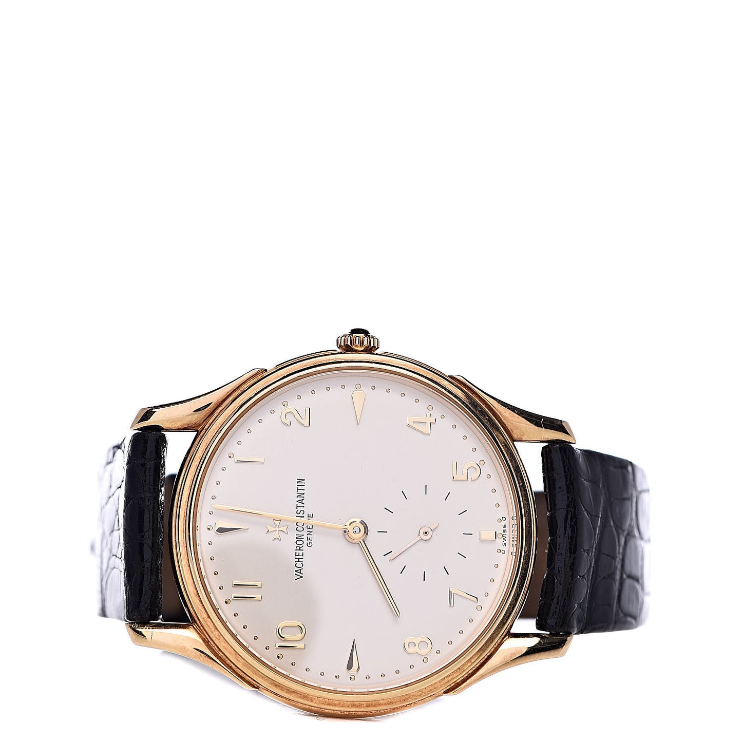 18K Yellow Gold Alligator 32mm Les Historiques Manual Winding Watch 92239