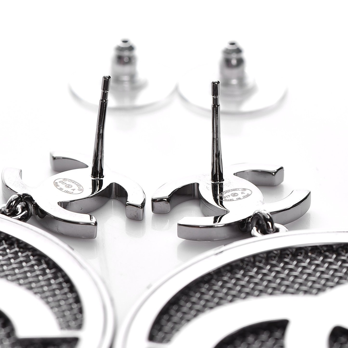 Ruthenium CC Drop Earrings