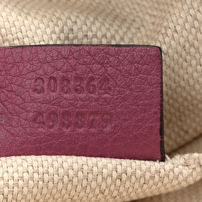 Gucci Pebbled Calfskin Small Soho Disco Bag Peonia Flower 7 of 10