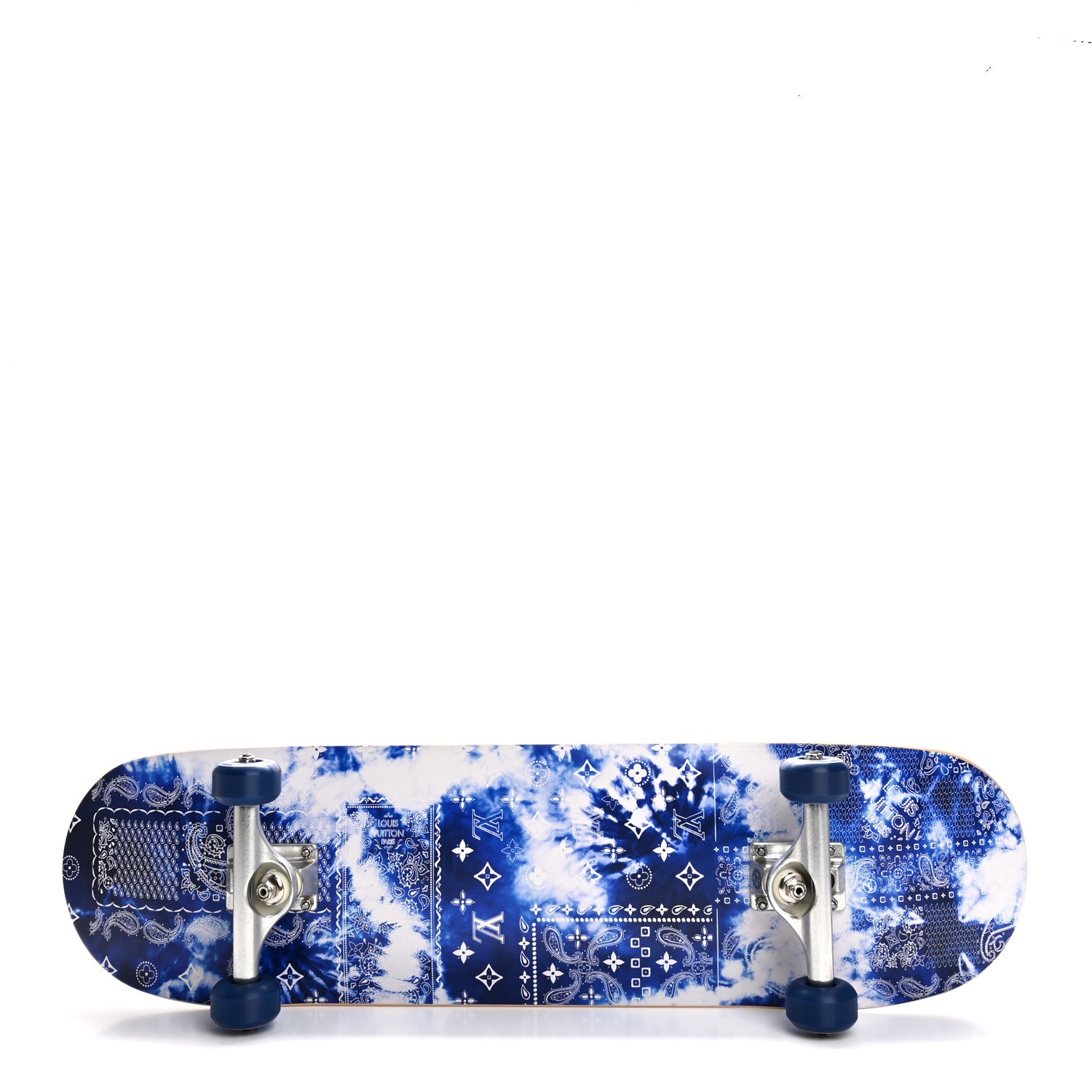 Louis Vuitton Monogram Bandana Maple Wood Skateboard Blue 1820987