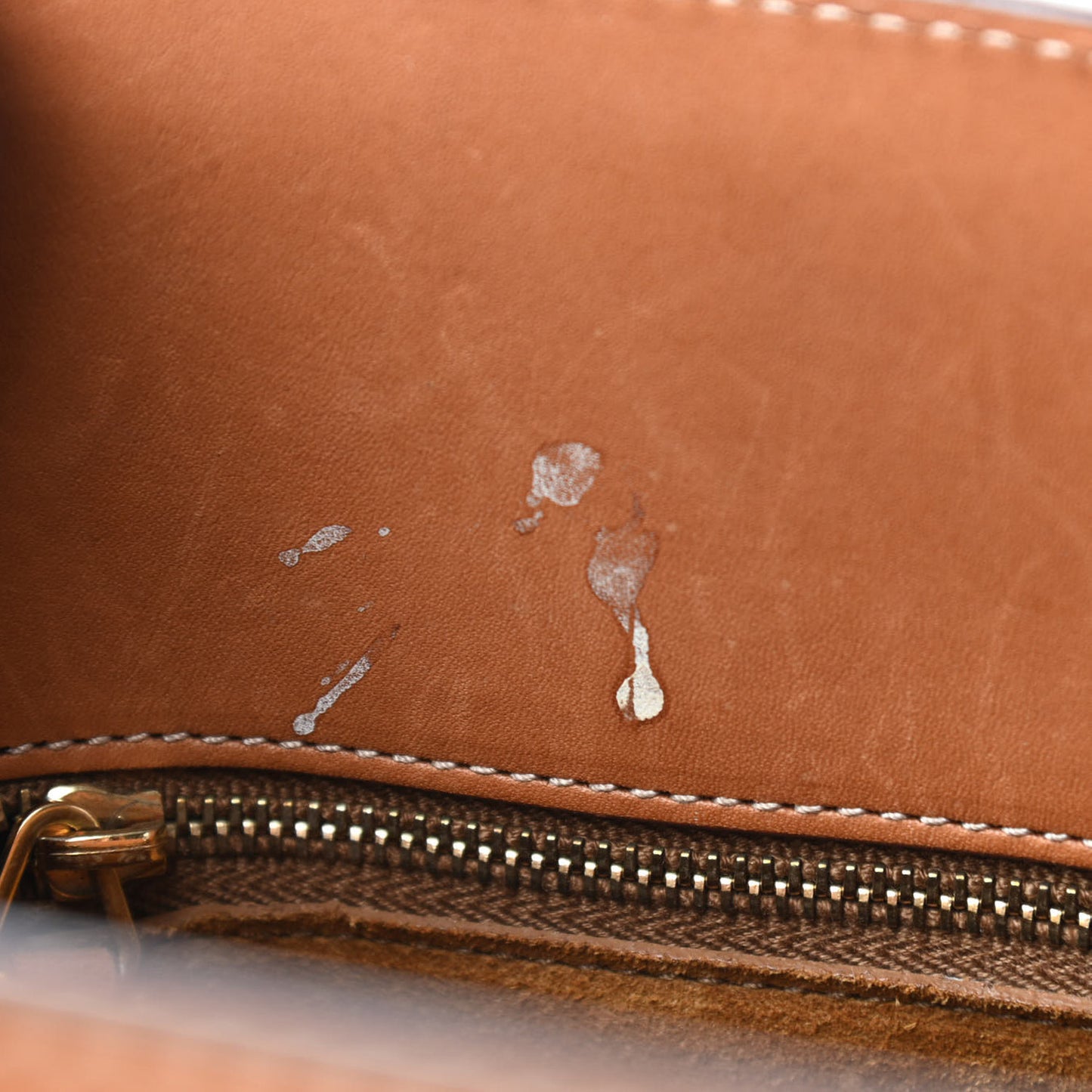 Calfskin Topstitch Small Sac De Jour Light Brown
