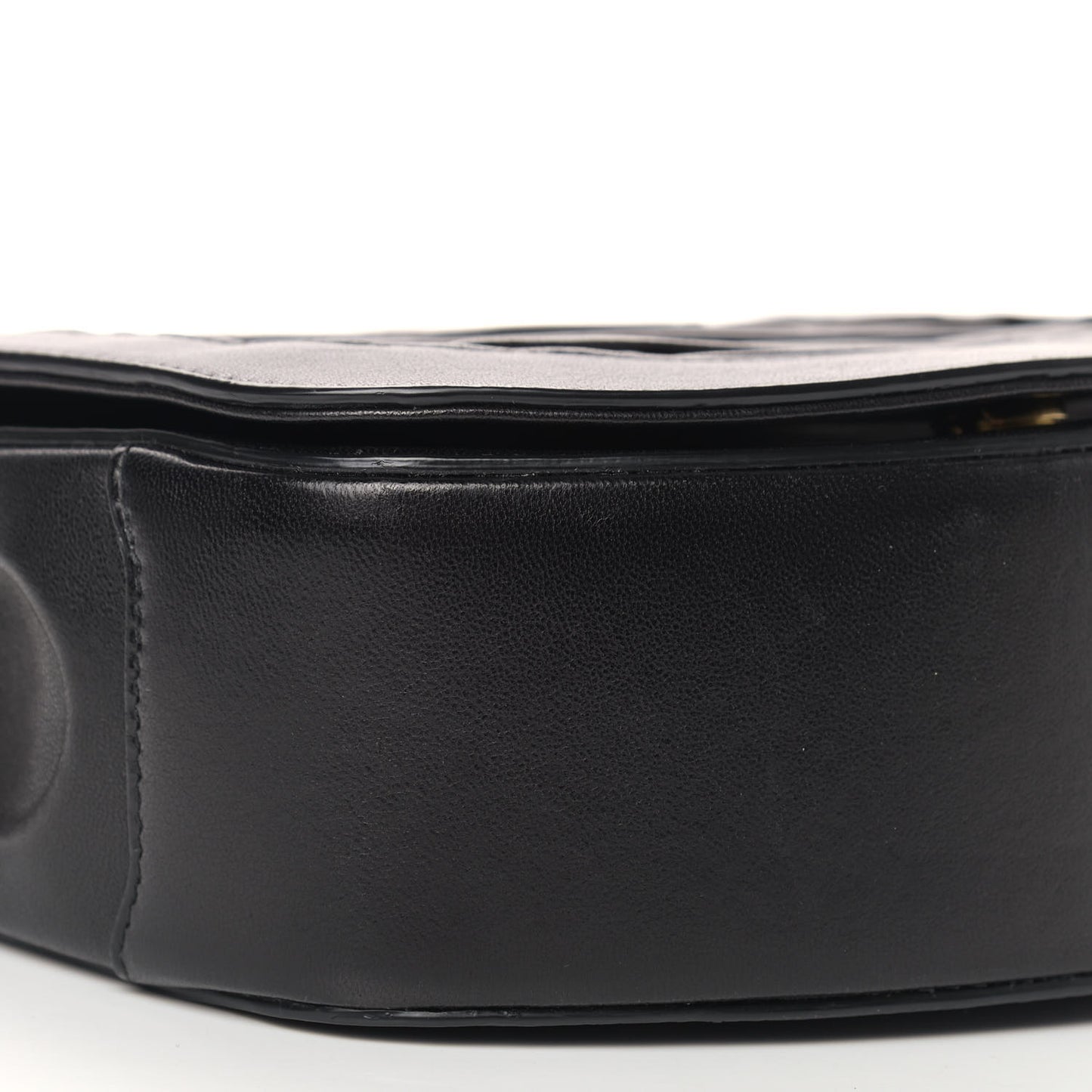Lambskin Chrissie Chain Shoulder Bag Black