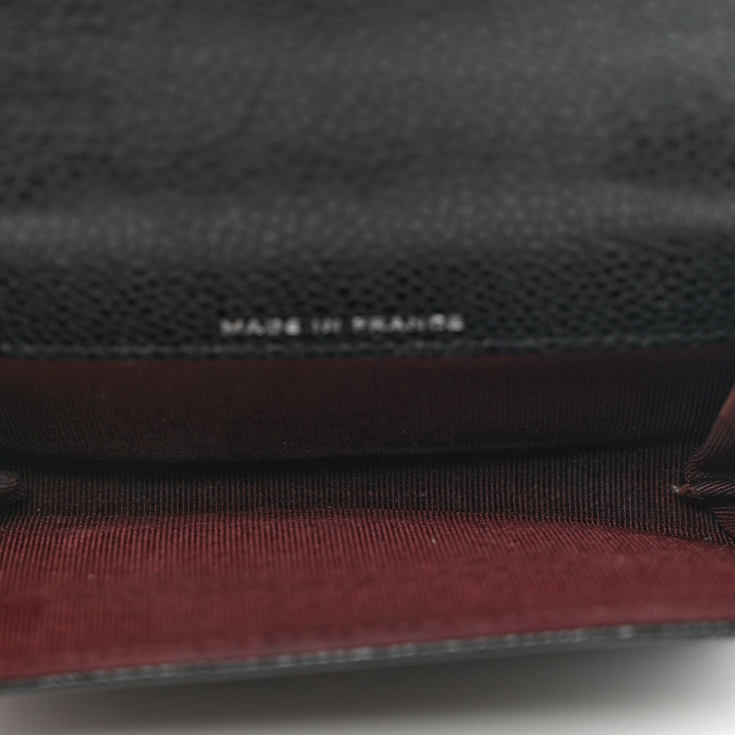 Caviar Quilted Flap Card Holder Wallet Black