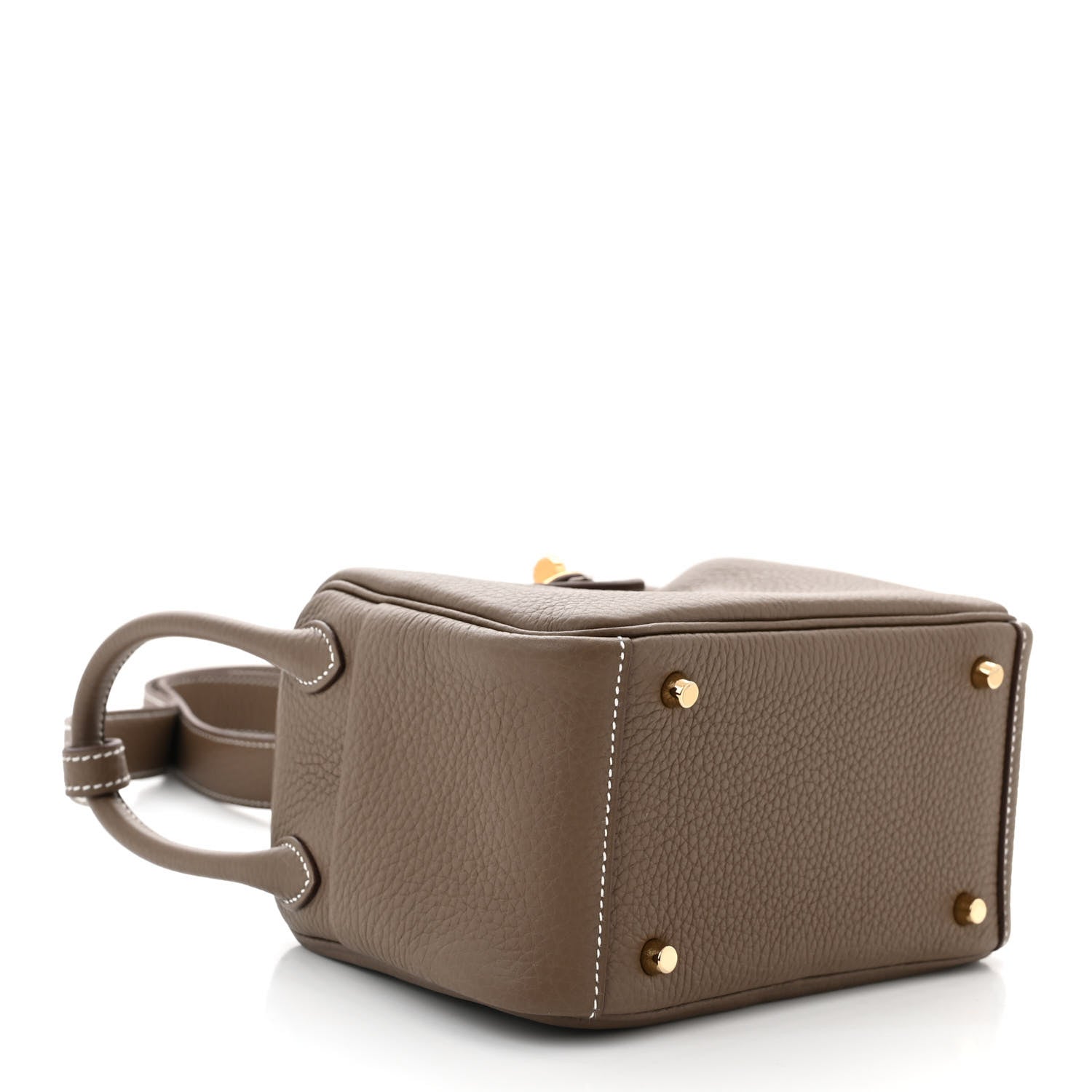 Hermes Taurillon Clemence Mini Lindy 20 Etoupe 4 of 11