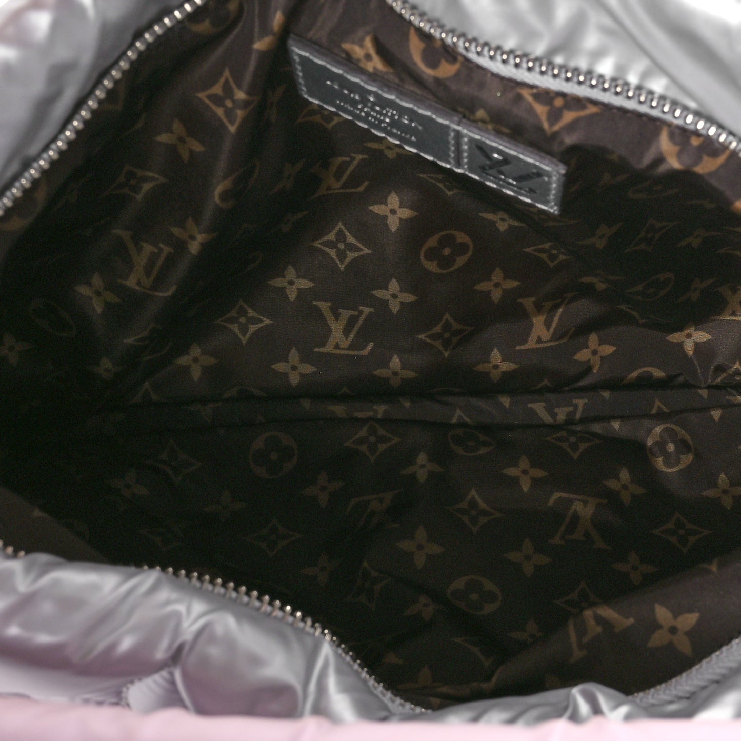 Econyl Monogram Pillow Maxi Multi Pochette Accessories Silver Pale Pink