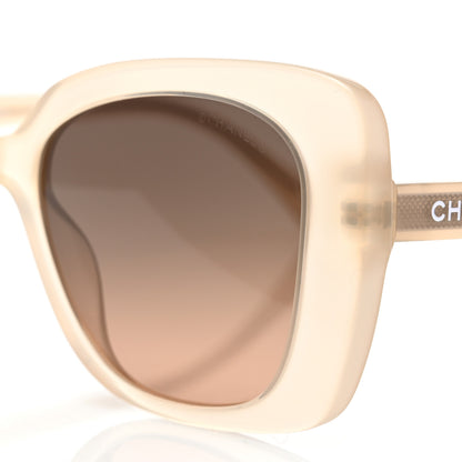 Chanel Acetate Rectangle Sunglasses 5504 Dark Beige 7 of 8