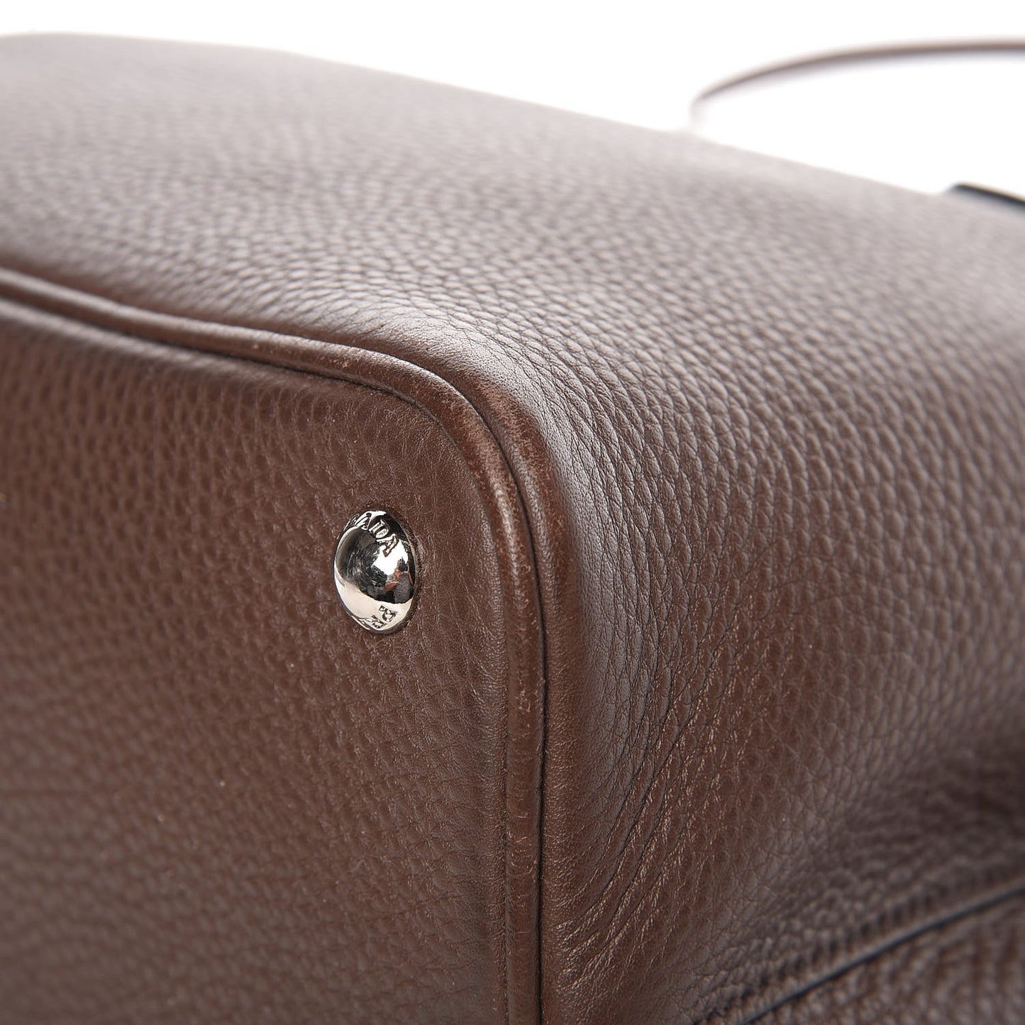 Vitello Daino Small Double Bag Bruciato Rame