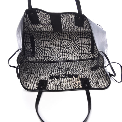 MCM Visetos Large Liz Reversible Shopper Tote Black 8 of 14