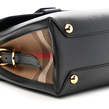 Burberry Derby Calfskin House Check Small Camberley Black 7 of 8