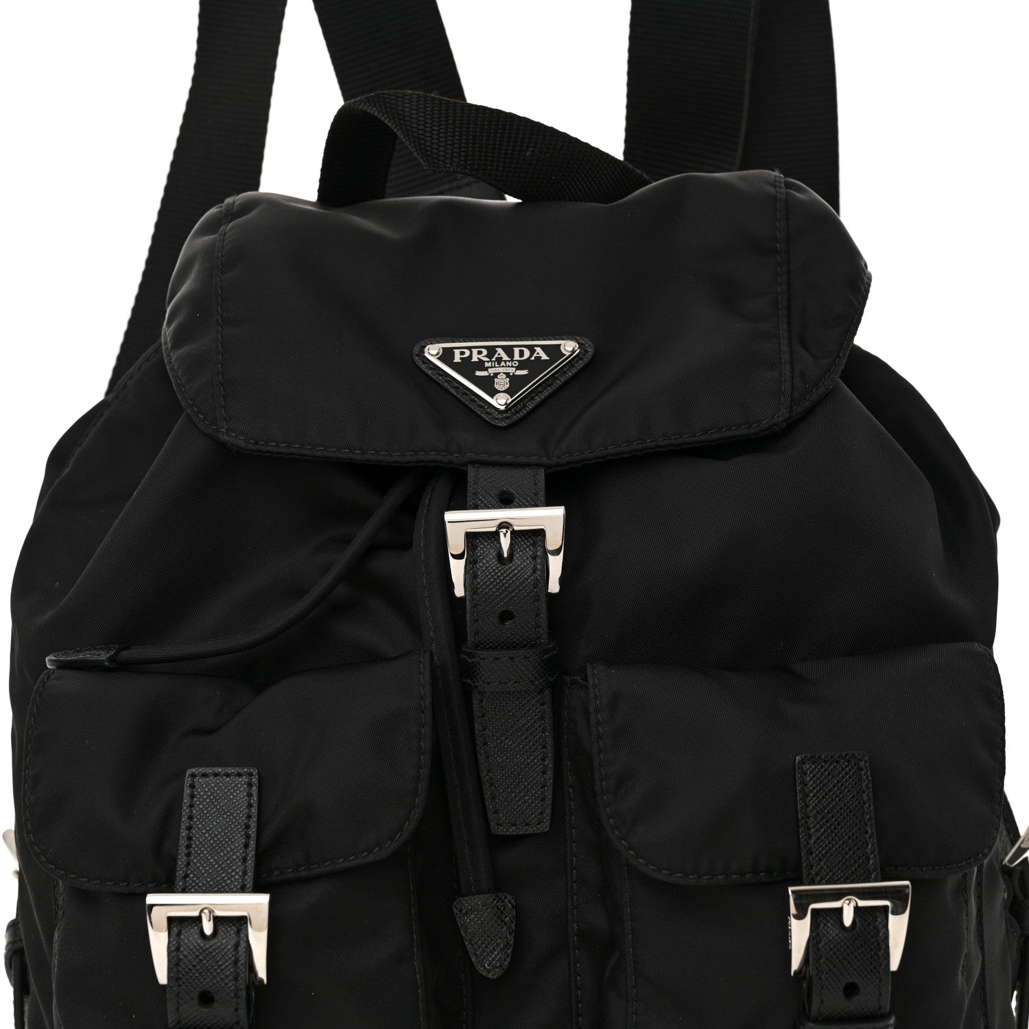 Prada Re-Nylon Vela Small Backpack Black 8 of 11