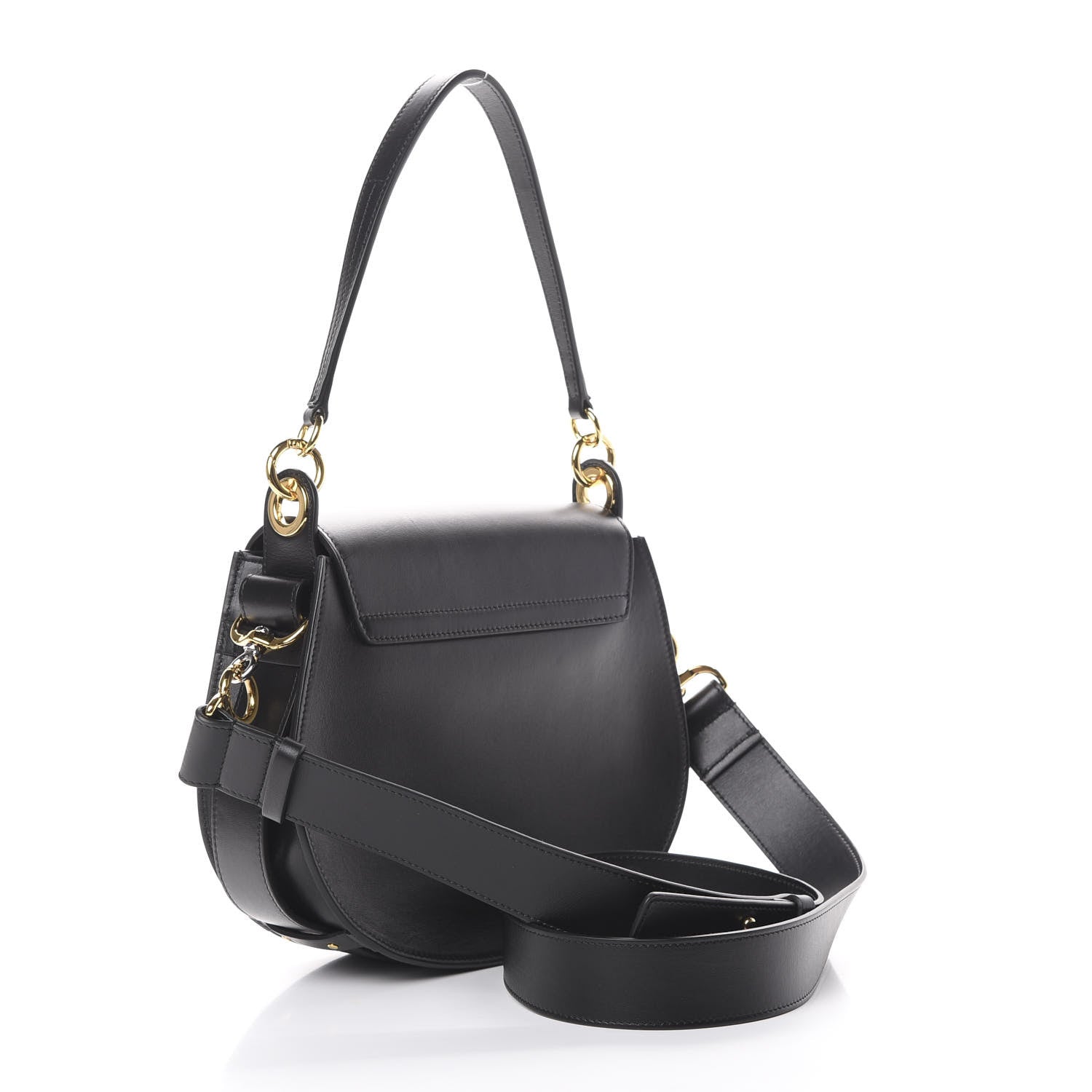 Chloe Grained Calfskin Large Tess Bag Black 2 of 14