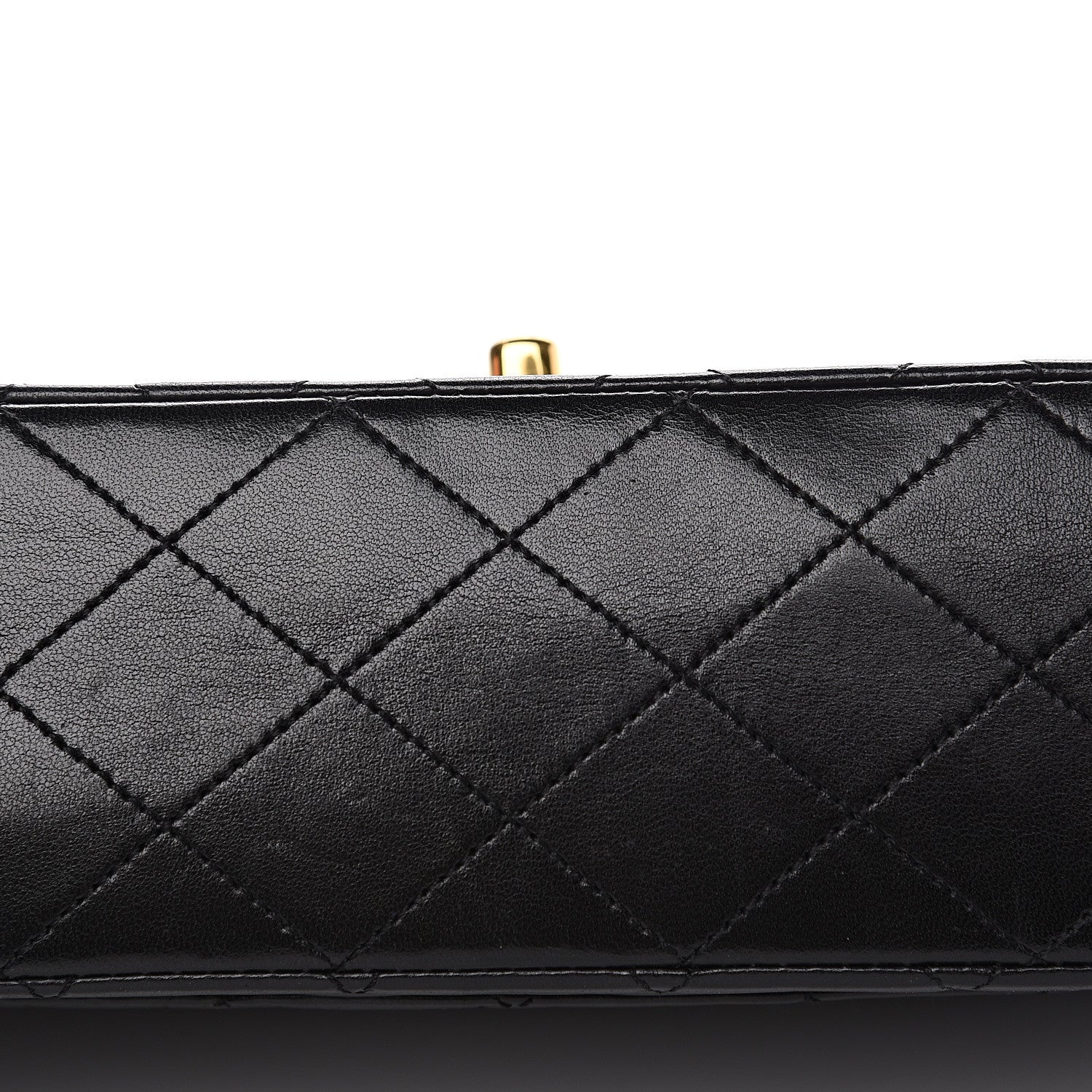 Chanel Lambskin Quilted Medium Double Flap Black 9 of 17