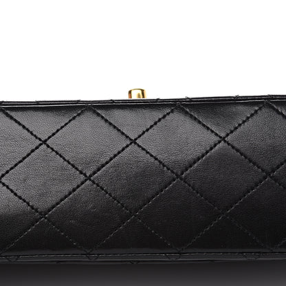 Chanel Lambskin Quilted Medium Double Flap Black 9 of 17