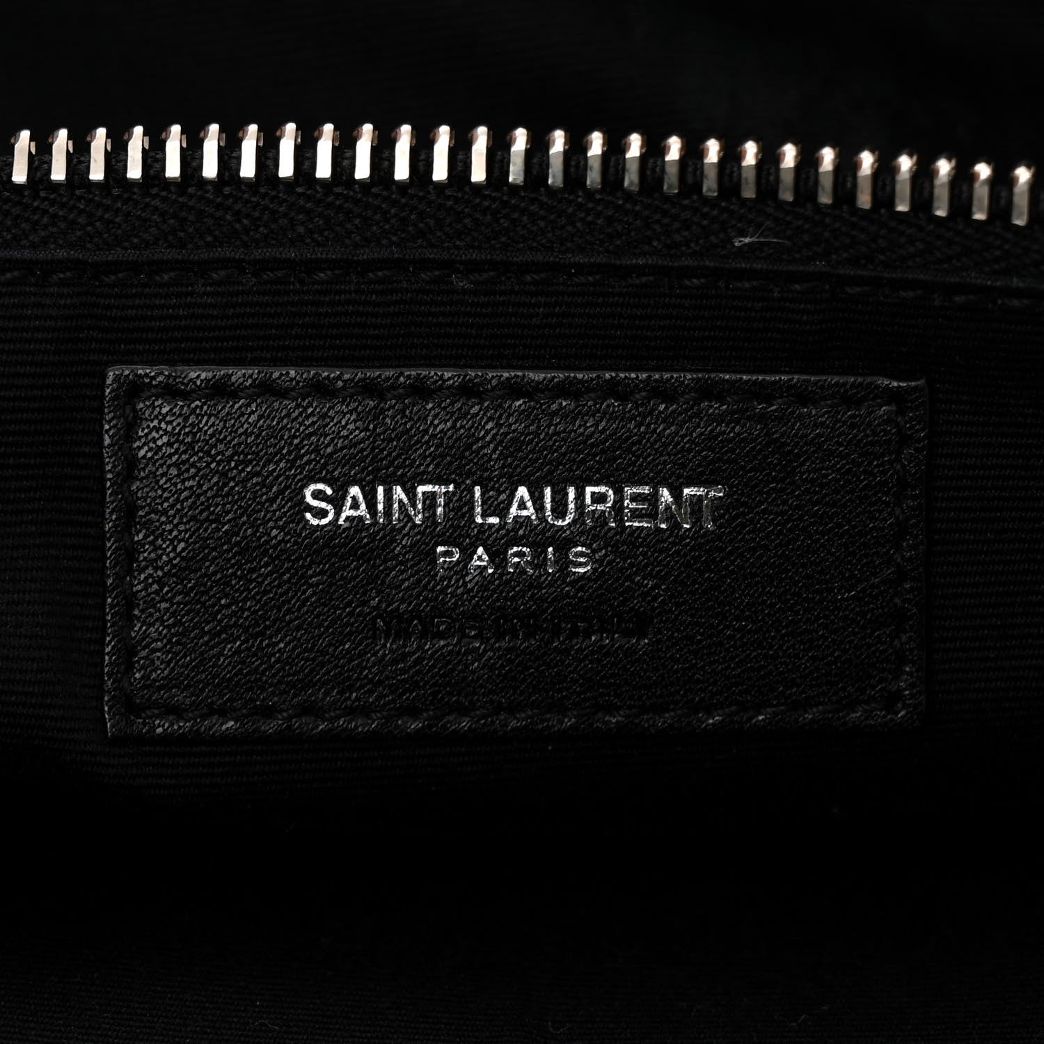 Saint Laurent Raffia Linen Calfskin Rive Gauche Tote Black 5 of 10