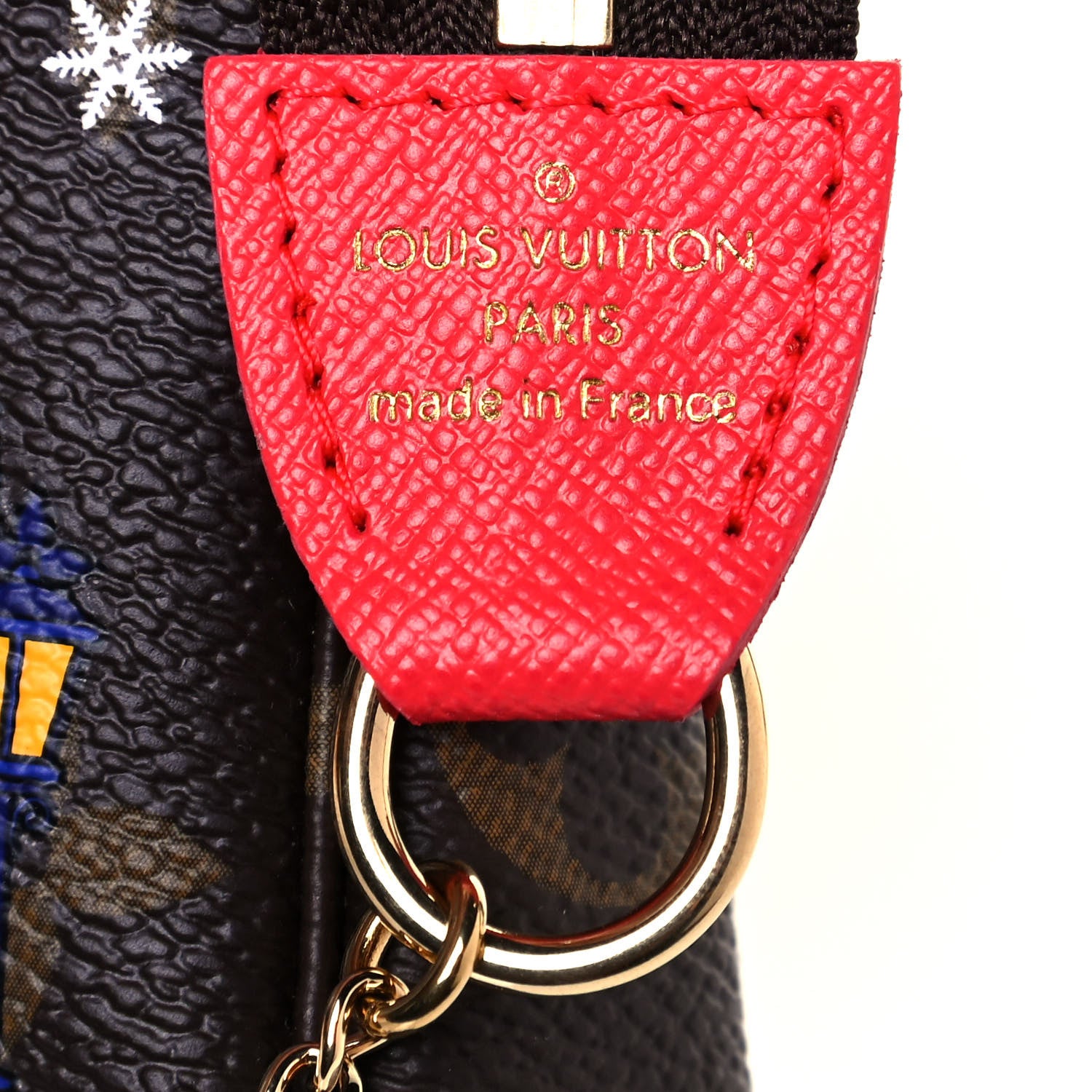 Louis Vuitton Monogram 2021 Christmas Animation London Mini Pochette Accessories Red 5 of 11