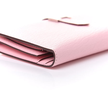 Hermes Chevre Mysore Tri-Fold Bearn Wallet Rose Sakura 8 of 10