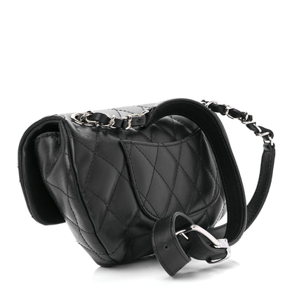 Chanel Calfskin Quilted CC Uniform Flap Belt Bag Black 3 of 13