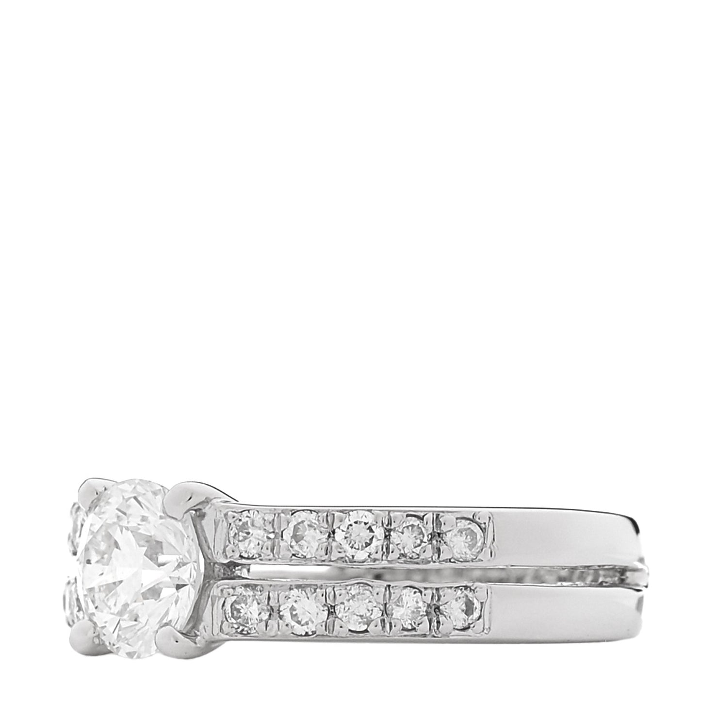 Platinum Diamond 1.00ctw Round Engagement Ring  50 5.5