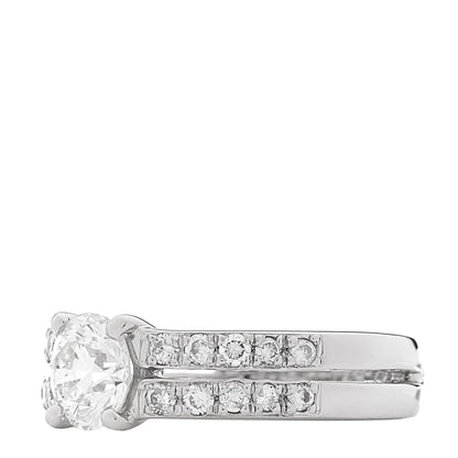 Parker & West by FASHIONPHILE Platinum Diamond 1.00ctw Round Engagement Ring  50 5.5 3 of 9