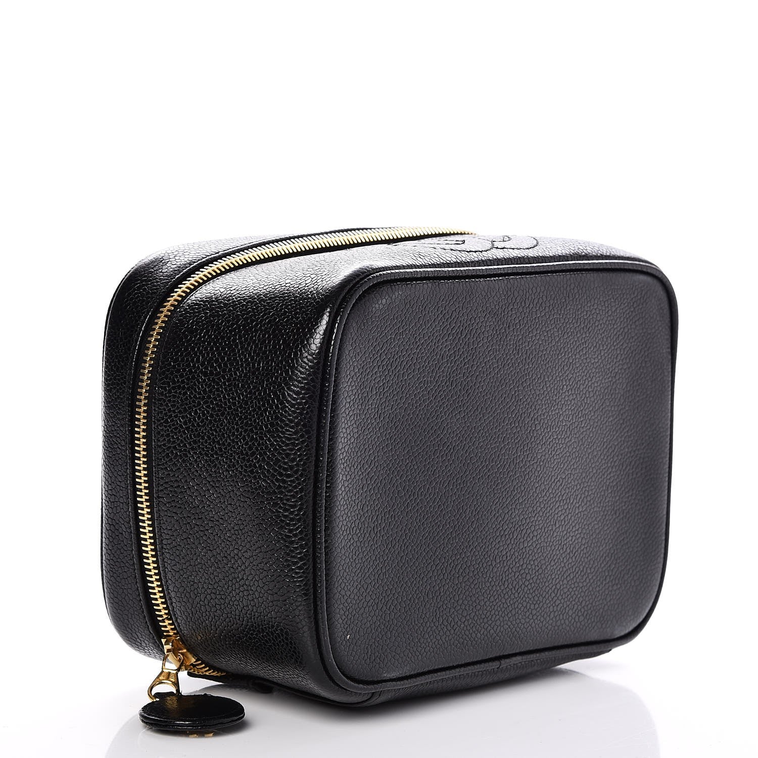 Chanel Caviar Vanity Cosmetic Case Black 4 of 10