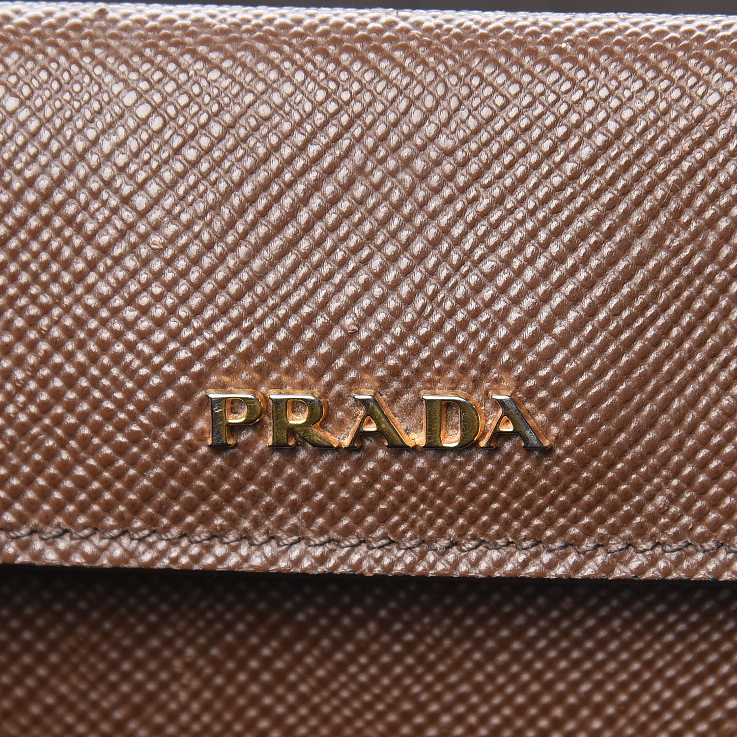 Prada Saffiano Cuir Large Double Bag Cacao 9 of 24