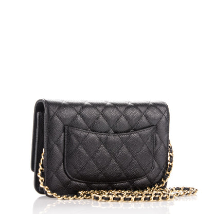 Chanel Caviar Quilted Wallet On Chain WOC Black 3 of 8