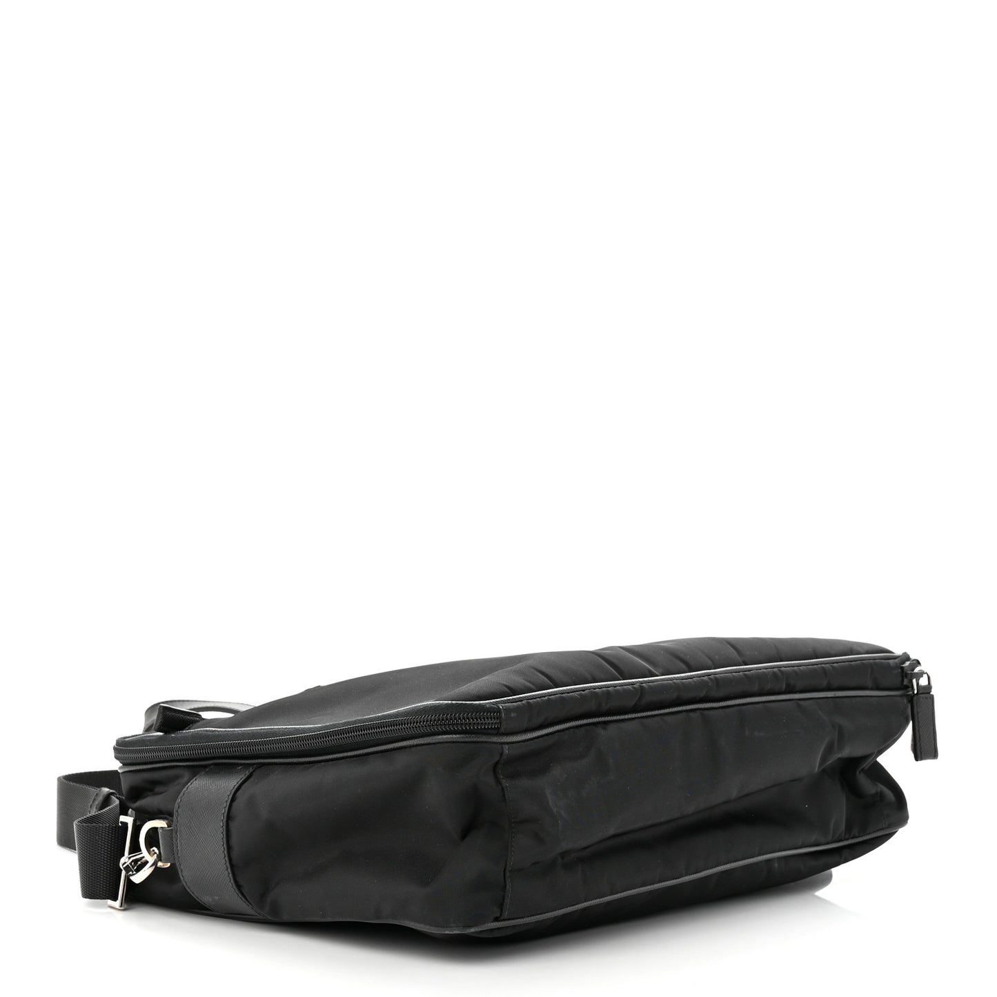 Tessuto Nylon Saffiano Briefcase Black