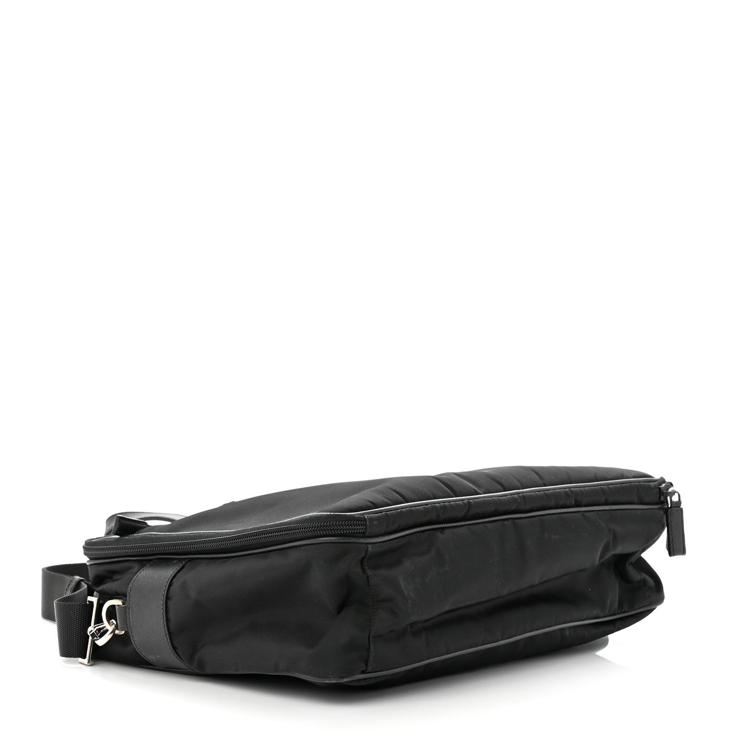 Prada Tessuto Nylon Saffiano Briefcase Black 4 of 12