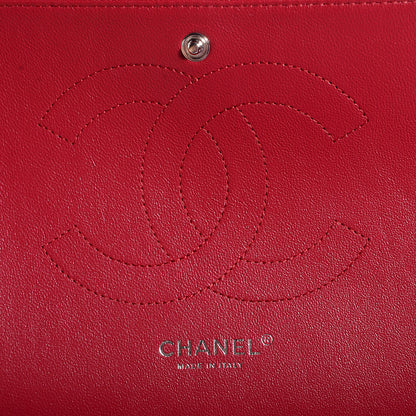 Chanel Pearly Caviar Jumbo Double Flap Dark Pink 7 of 9