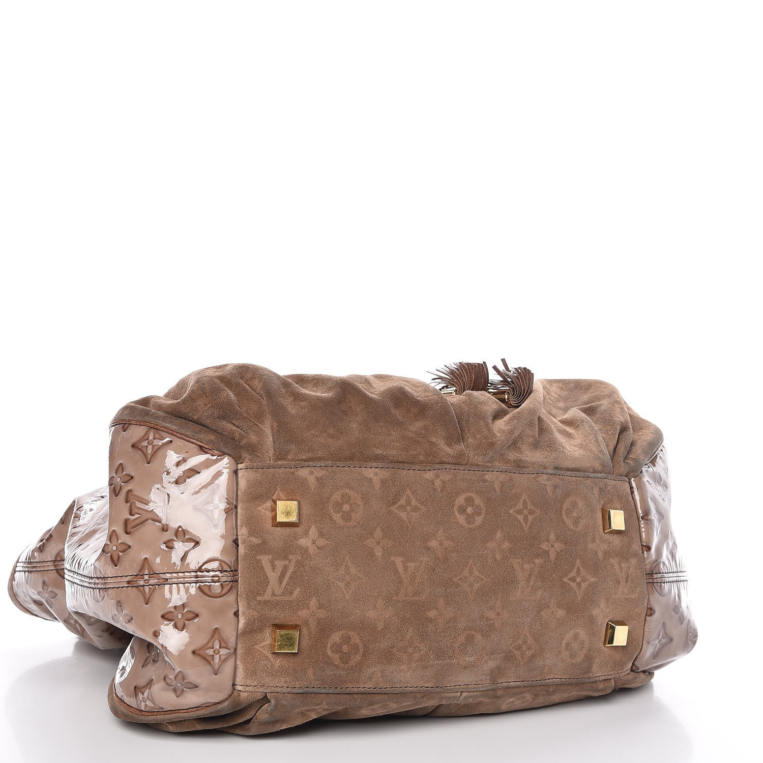 Louis Vuitton Suede Patent Monogram Irene Brown 4 of 12
