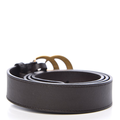 Gucci Moon Calfskin Double G 30mm Belt 90 36 Dark Cocoa 3 of 8