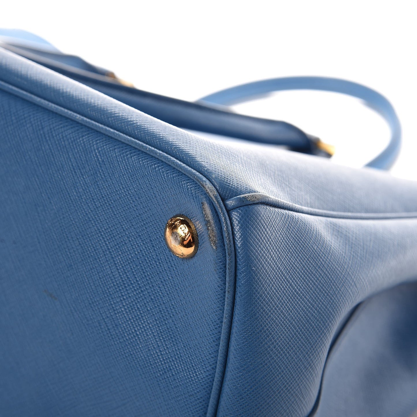 Saffiano Large Galleria Double Zip Tote Cobalto