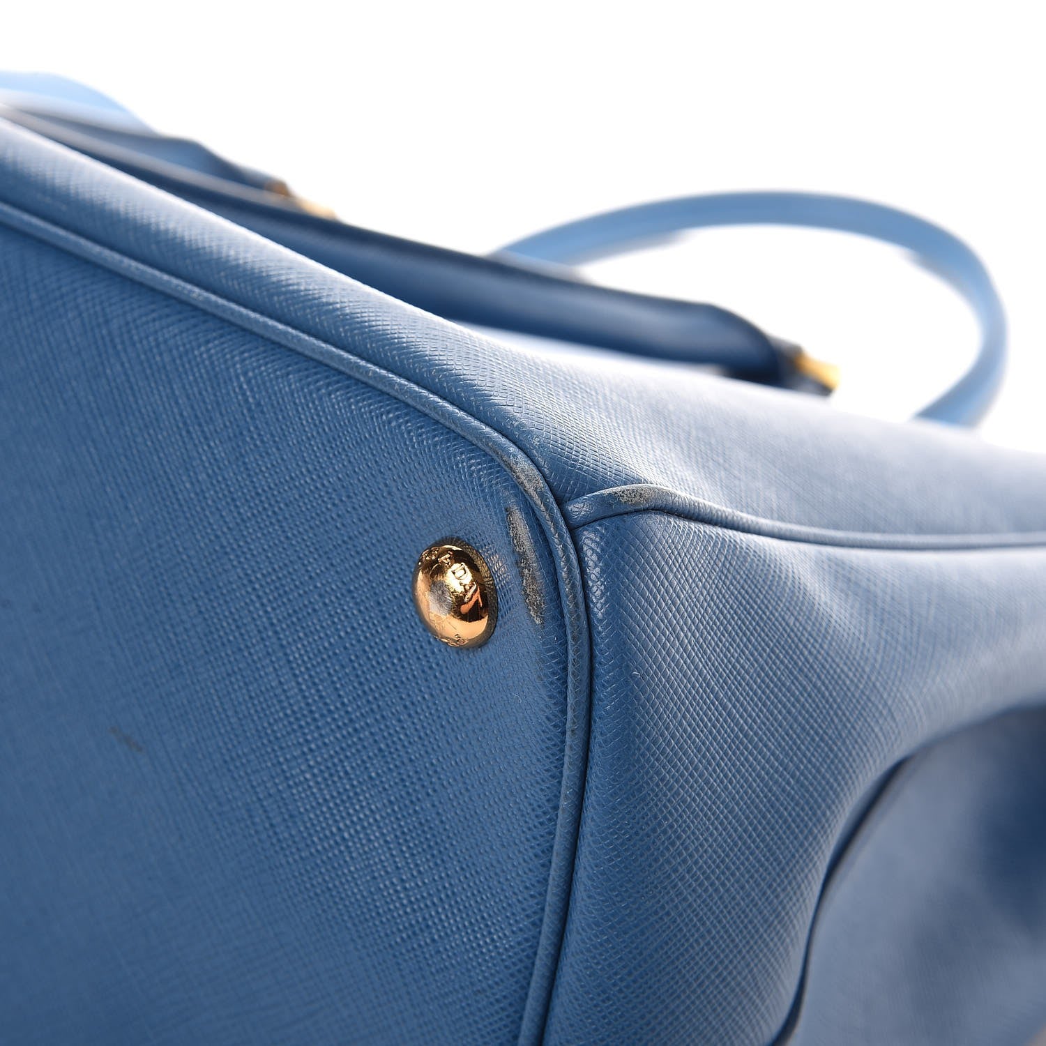 Prada Saffiano Large Galleria Double Zip Tote Cobalto 16 of 16