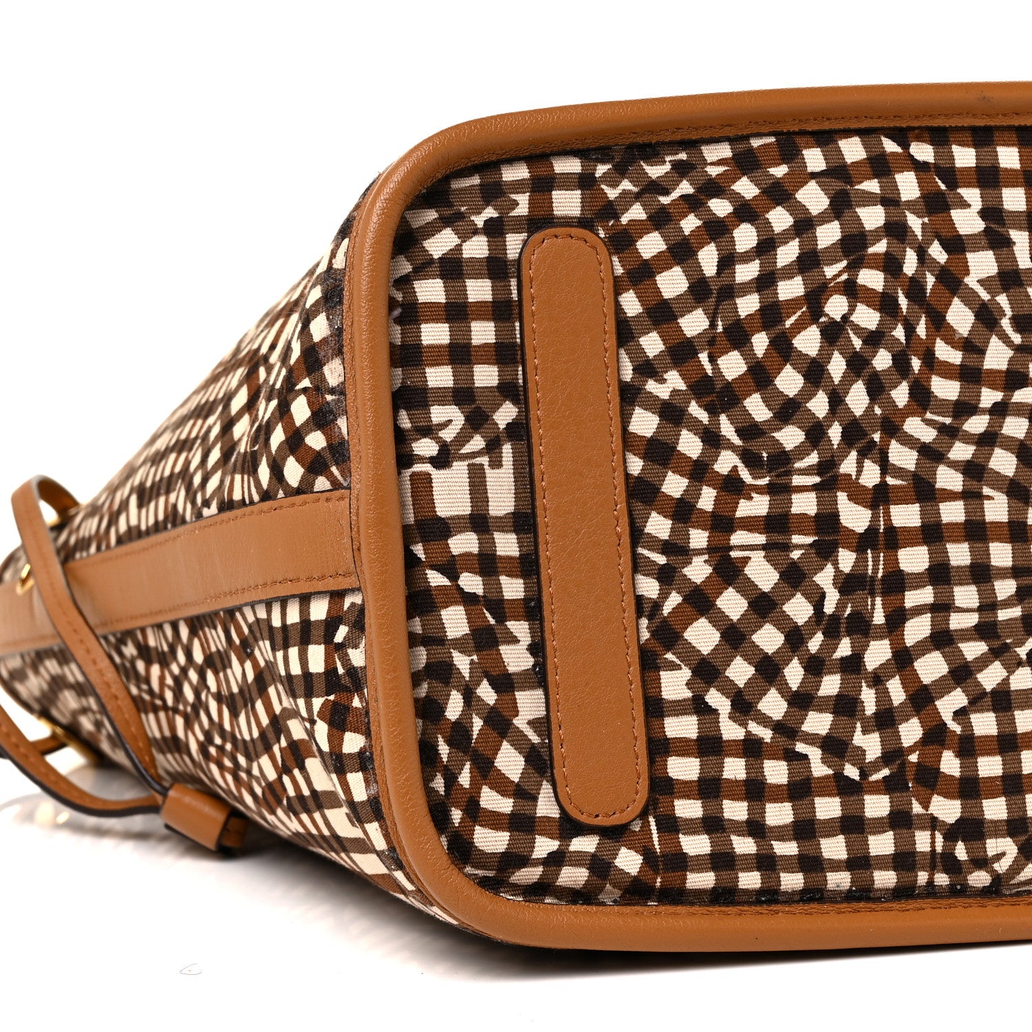 MCM Visetos Medium Liz Reversible Shopper Tote Cognac 12 of 13