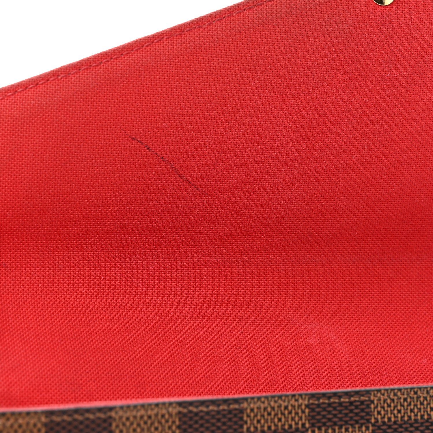 Louis Vuitton Damier Ebene Pochette Felicie Chain Wallet 12 of 14